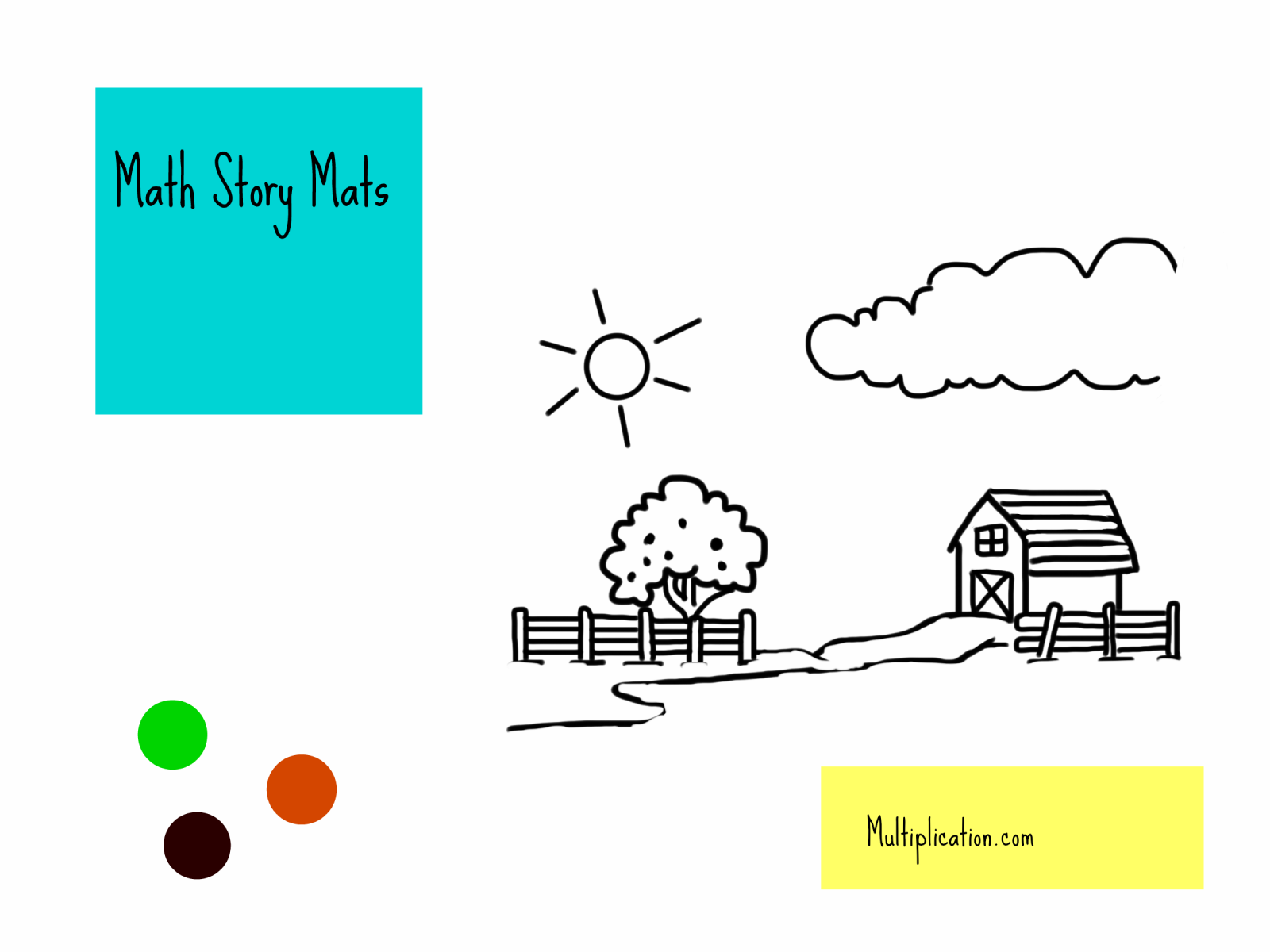 Farm Animal Math Story Mat